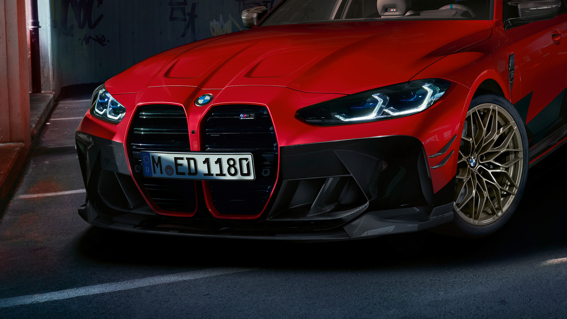 BMW M3 G80 prednji prikaz BMW M Performance dijelovi BMW M3 G80 prednji prikaz