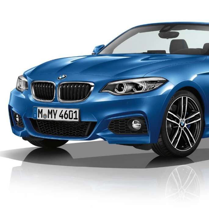BMW serije 2 Cabrio, tročetvrtinski prednji prikaz Modela M Sport
