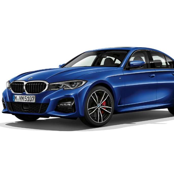 BMW serije 3 Limuzina, Model M Sport. Bočni prikaz BMW-a serije 3 Limuzina kao Model M Sport.