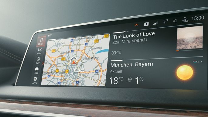 BMW serije 7 Limuzina: Microsoft Office 365 BMW serije 7 Limuzina: Microsoft Office 365 na kontrolnom zaslonu